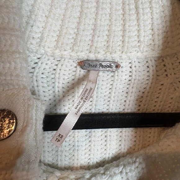 Free People Patches Of Me white trapeze sweater - Picture 4 of 7